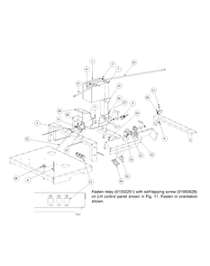 Electrical Assembly Kawasaki Diagram and Parts List for M60-KW 53AB5D8X750-25-HP Cub Cadet Lawn Tractor